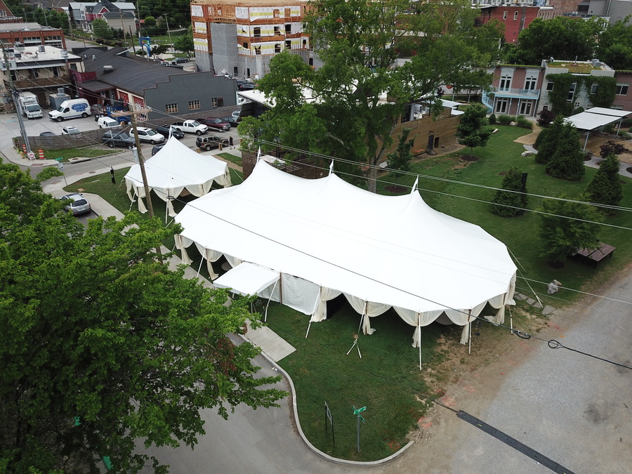 Choose a high peak tent rental to withstand weather and create a dramatic look for your upcoming Chattanooga event.