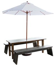 Picnic Table W/ Bench Umbrella